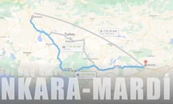 Ankara-Mardin arası kaç kilometre? Ankara-Mardin arası kaç saat?