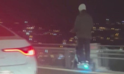 Köprüyü Scooter İle Geçti, Cezayı Yedi